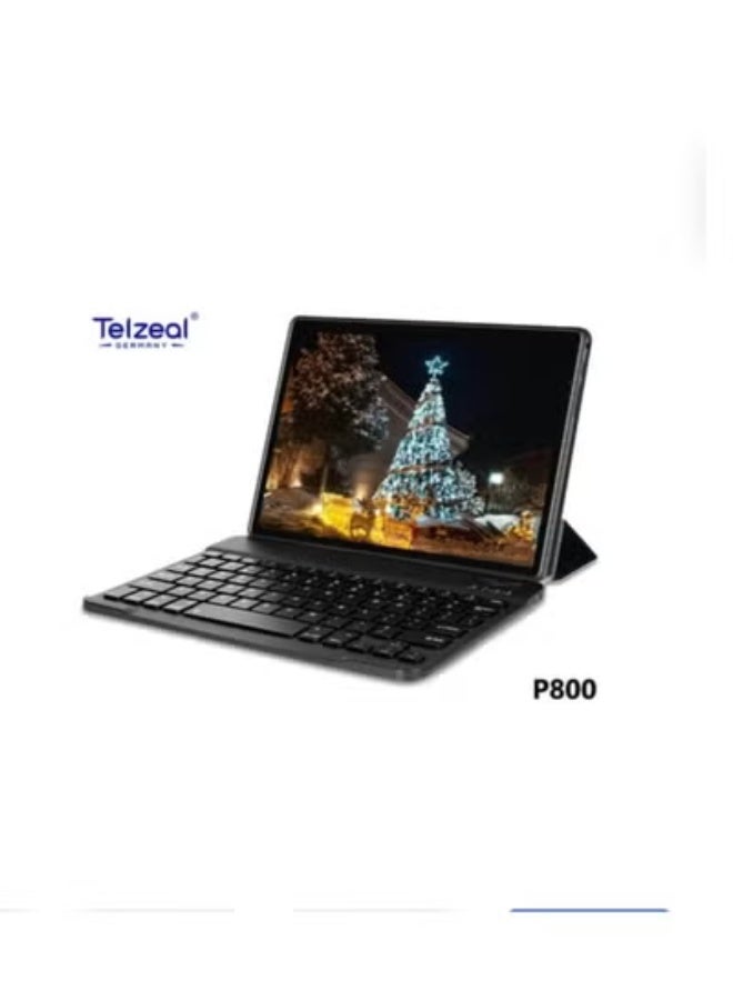 Telzeal P800 Tablet 8 Inch Android 12 | Dual SIM | 6GB RAM | 256GB ROM | 5G WiFi | 5000mAh Battery | HD Display | Wireless Bluetooth Keyboard | Kids & Adults Learning Tablet | Gaming & Office Tablet | Gold Color | Type-C Charging | Portable Lightweight Design - Image 3