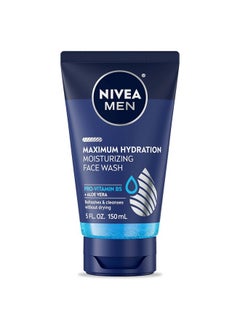 NIVEA MEN Max Hydration Moisturizing Face Wash 5 Ounces (2 Packs)  - Image 1