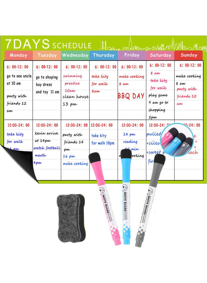 سبورة مغناطيسية أبيض/أخضر