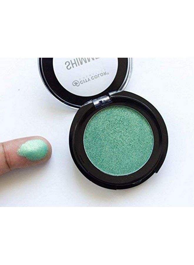 City Color Cosmetics Shimmer Shadow Beach Cottage Green Full Size - Image 4