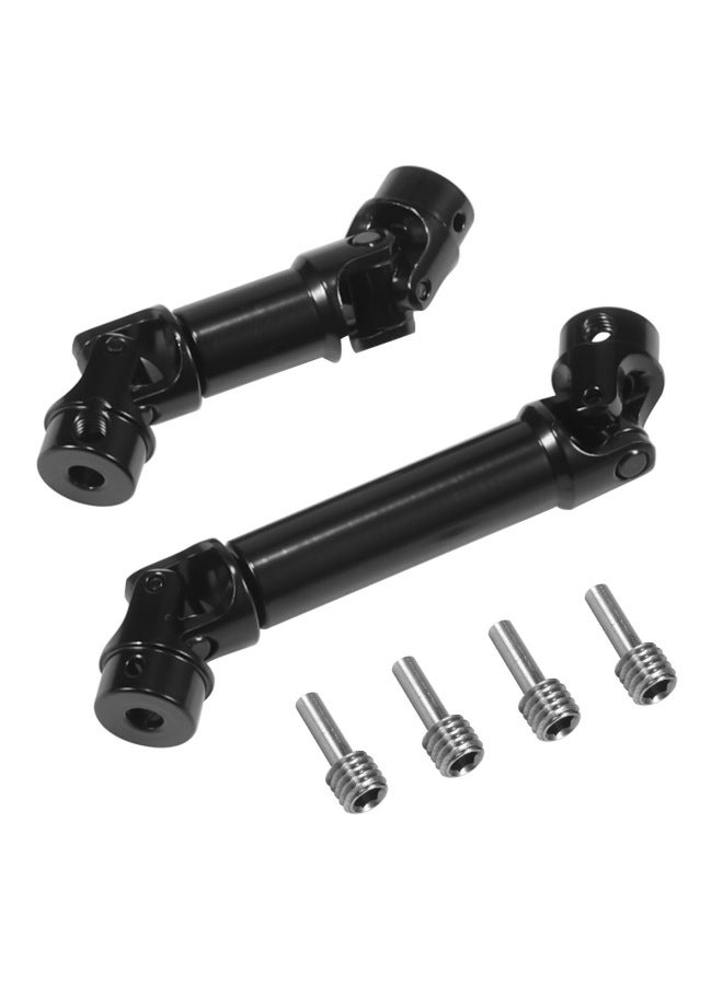 RC 1/18 TRX4-M Stainless Steel Drive Shaft Length 45.5mm Short 39mm Two-pack-Color:Bright Black  - Image 1