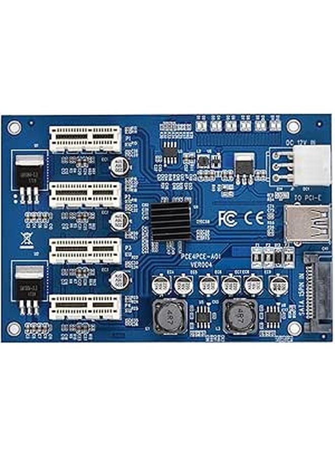 بطاقة توسعة PCIe USB 3.0 محول من 1X إلى 4X لنقل البيانات السريع - Image 1