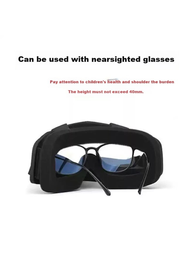 Bai Xiaoshe White Luxury Ski Goggles For Myopia With Black Frame And Colorful Lens, Snow-proof Outdoor Windproof Goggles For Men And Women, Suitable For Single And Double Boards - Image 1