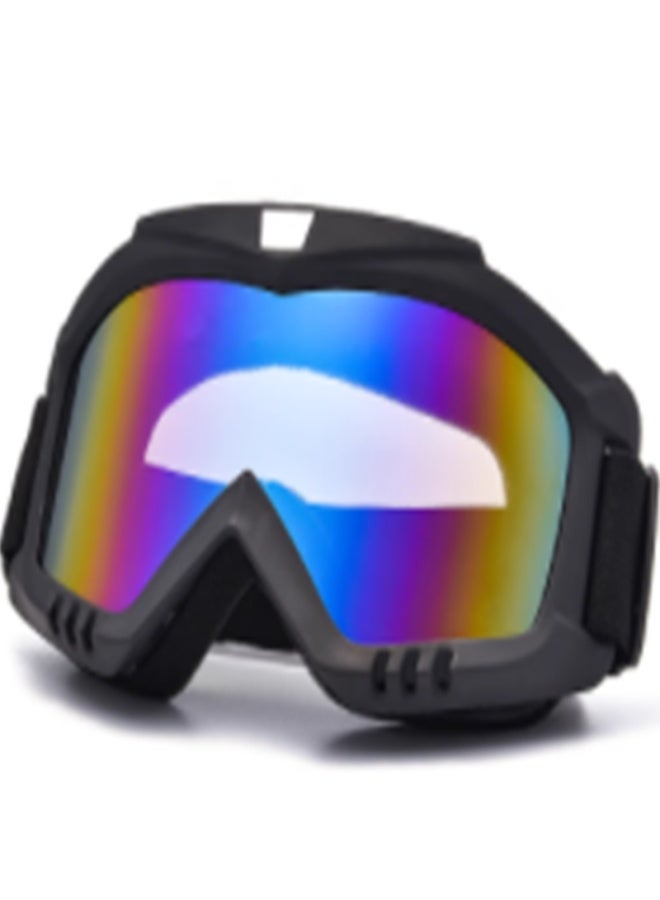 Bai Xiaoshe White Luxury Ski Goggles For Myopia With Black Frame And Colorful Lens, Snow-proof Outdoor Windproof Goggles For Men And Women, Suitable For Single And Double Boards - Image 5