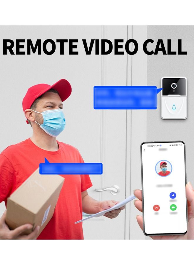 Smart Wireless HD Camera Motion Detection Alarm Security Wi-Fi Intercom Doorbell For Home Apartment - Image 4