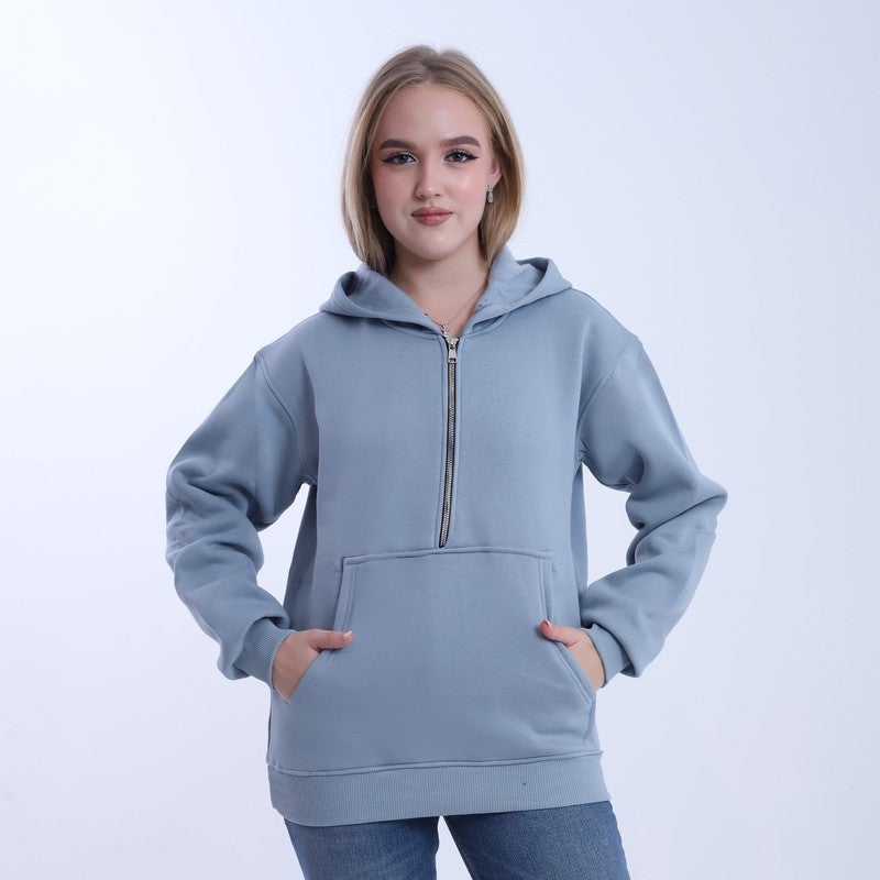 بيبو هودي سوسته نسائي ساده _بترولي - Image 1