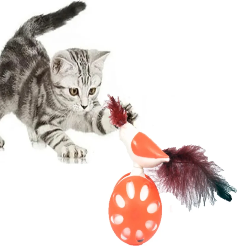 Tineke Wheeled Hacıyatmaz Bird Cat Toy 1 Piece