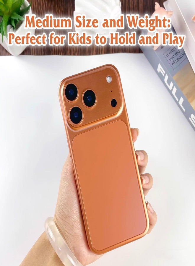 FufoneUS Dummy Fake Phone Model, Looks Like The Real Phone Compatible with Phone 17 Pro, for Cell Phone Store Display or Send a Toy Phone 17pro for Kids (Pinky Orange Rainbow Front) - Image 4