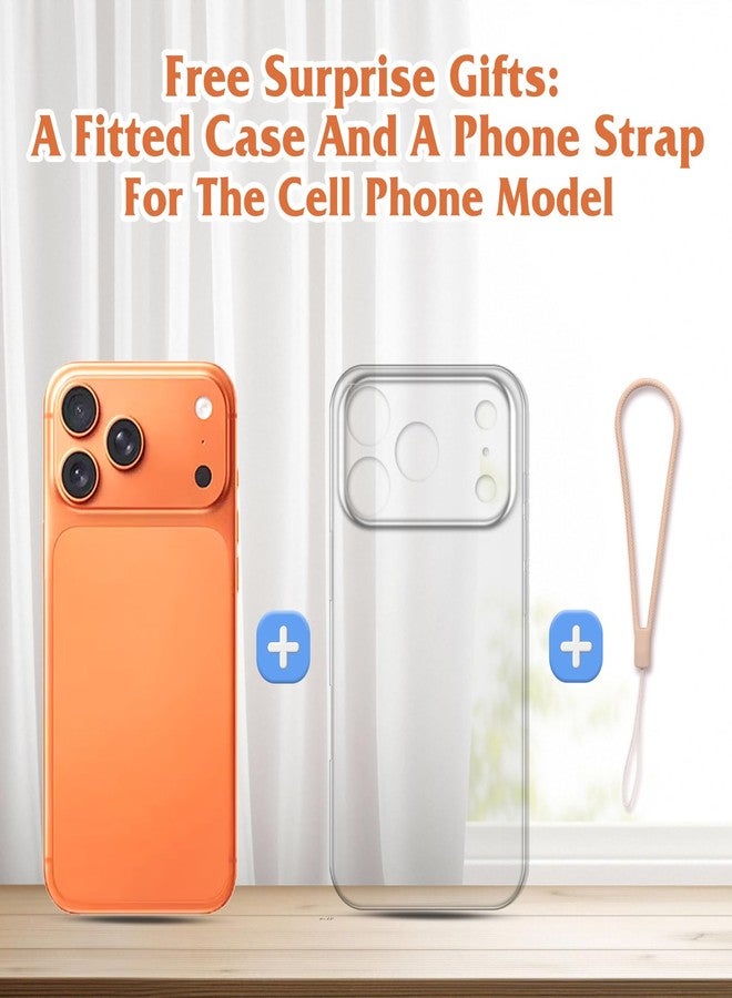 FufoneUS Dummy Fake Phone Model, Looks Like The Real Phone Compatible with Phone 17 Pro, for Cell Phone Store Display or Send a Toy Phone 17pro for Kids (Pinky Orange Rainbow Front) - Image 2