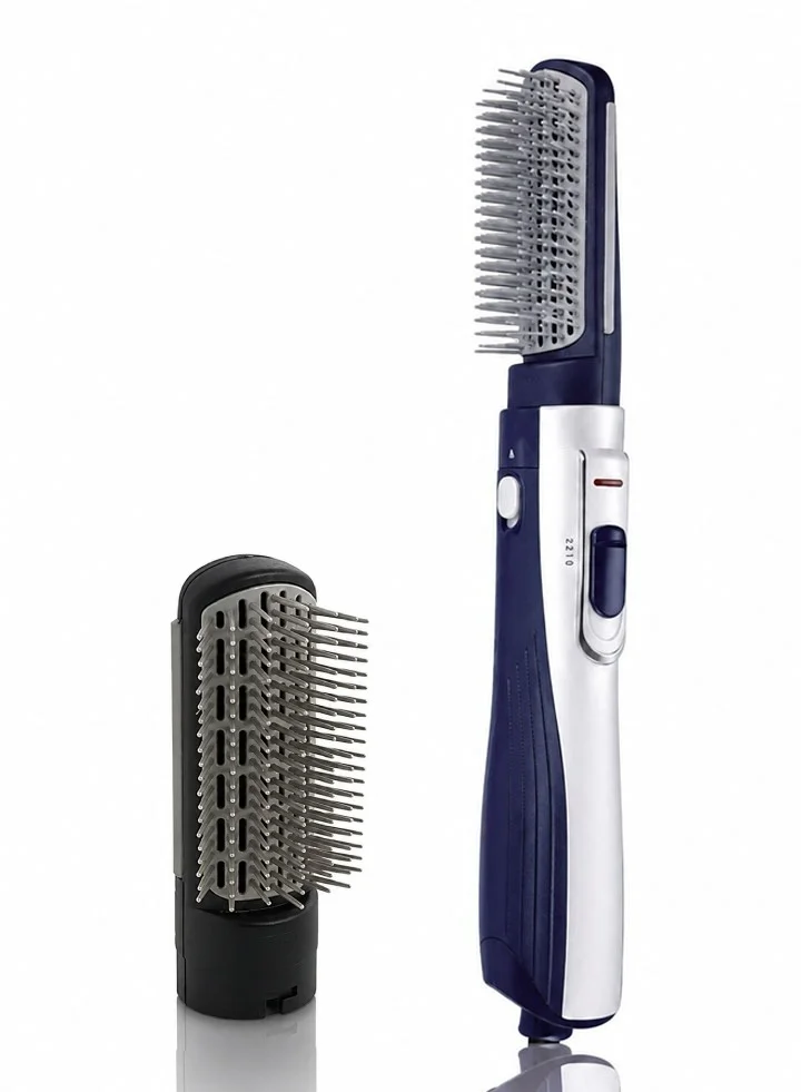 REBUNE Hot Air Brush Hair Dryer 1200W, 2 Brush Attachments, 3 Heat Settings, 360° Swivel Cord, RE-2025-2