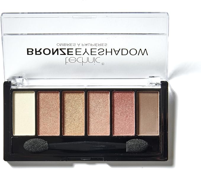 Technic Smokey Eyeshadow Palette 6 Pigmented Professional Long Lasting and Blendable Matte Shimmer Shades For the Perfect Smokey Eye Look True Grey Silver and Charcoal Shades 72g - Image 1