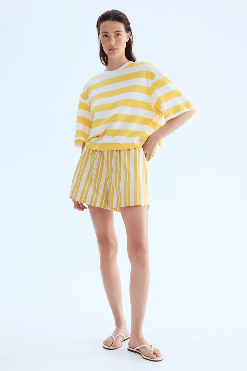 H&M Cotton drawstring shorts