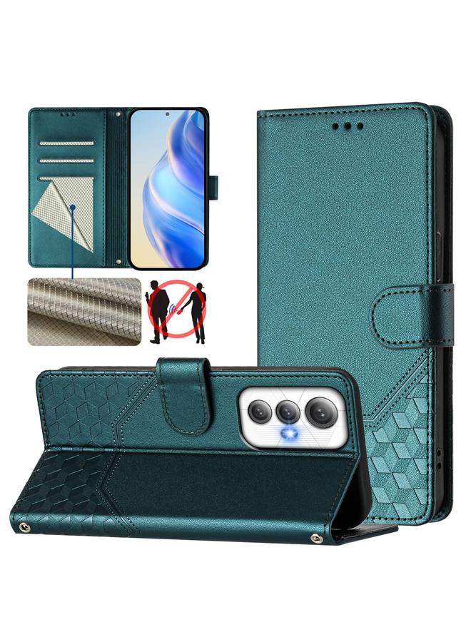 Zaboon Case For Cubot Max 5 Honeycomb Embossing RFID Leather Phone Case - Image 1