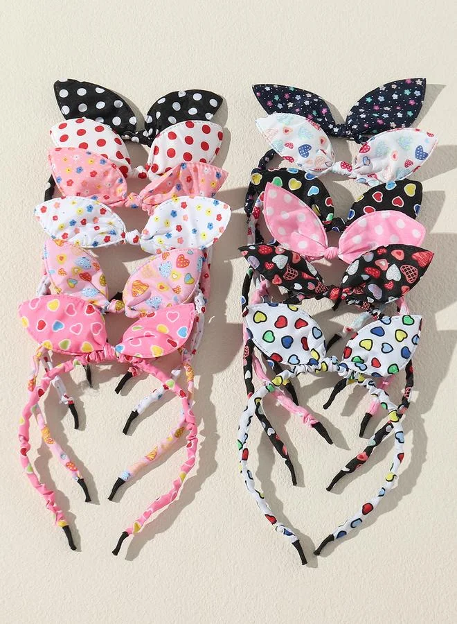 Take Two Set of 12 - Printed Bow Headband