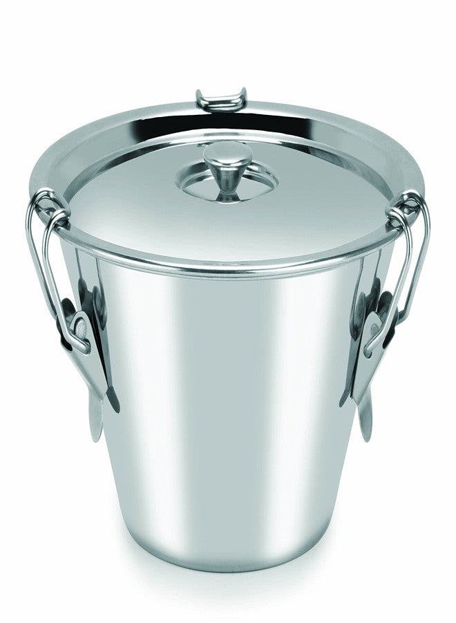 Chef Direct Stainless Steel Pudding Mould with Lid - Silver 20cm - Image 1