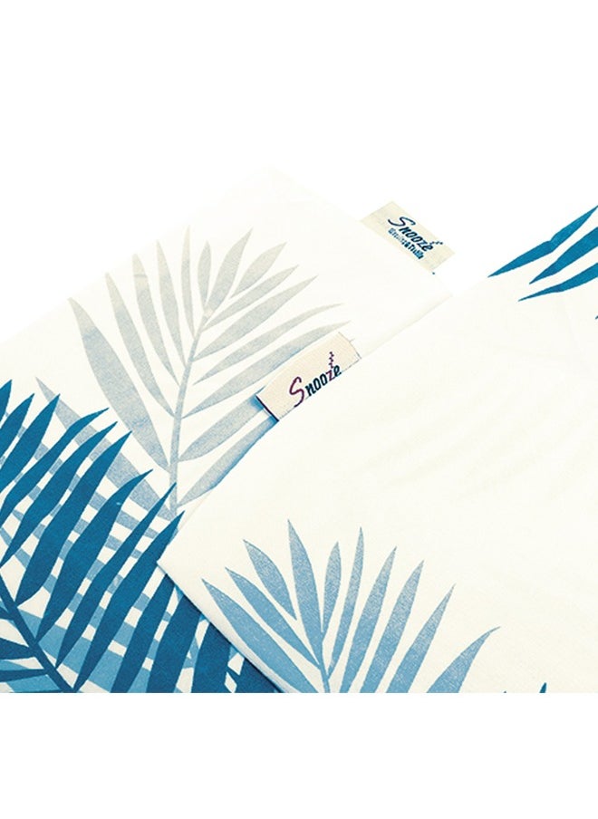 snooze - Fitted Bed Sheet set 2pcs, 120*200 cm+ Free Pillowcase, Terquaze Tropical design - Image 1