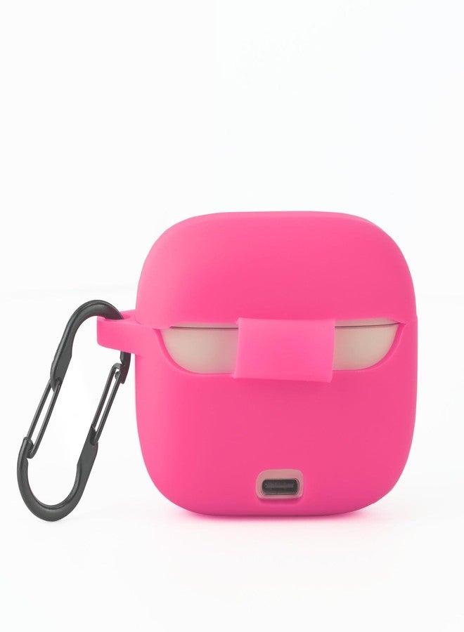 LEFXMOPHY for JBL Tune 230NC Cover Wireless Headphone Protective Protector, Pink Silicone Cover Skin Glow in Dark with Carabiner - Image 4