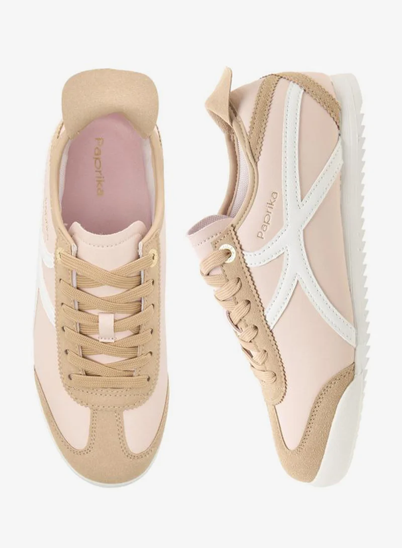 بابريكا Women Lace-Up Ankle Sneakers