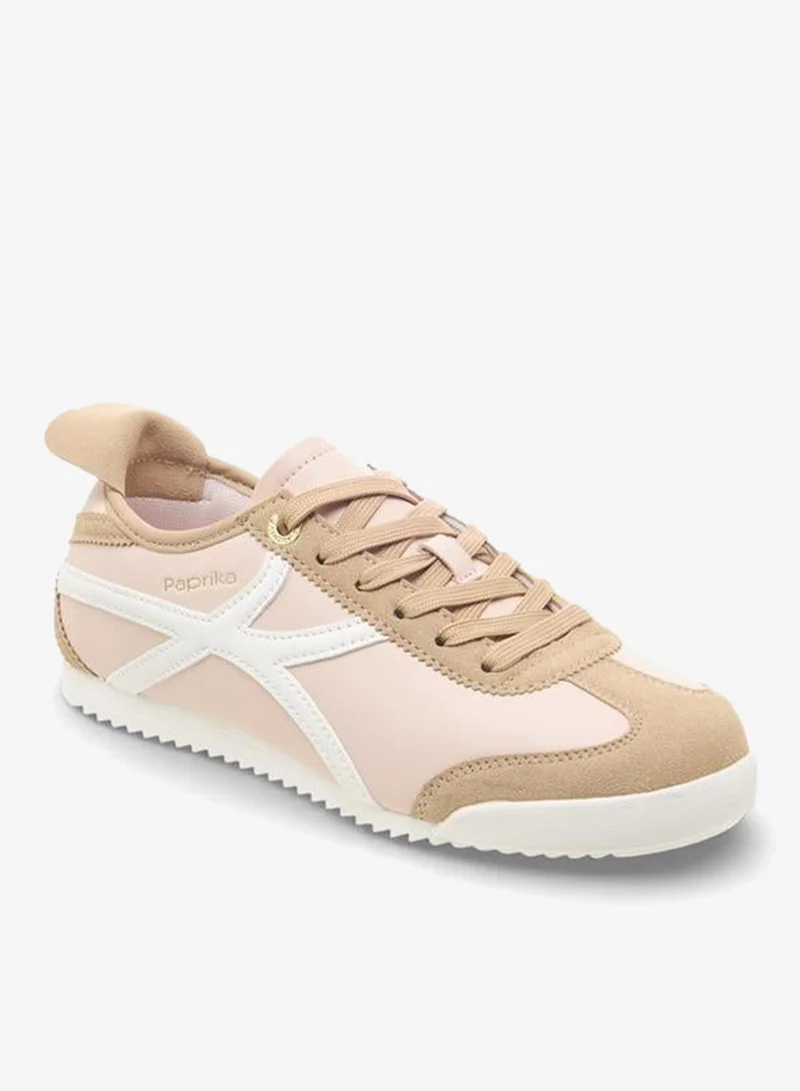 Paprika Women Lace-Up Ankle Sneakers