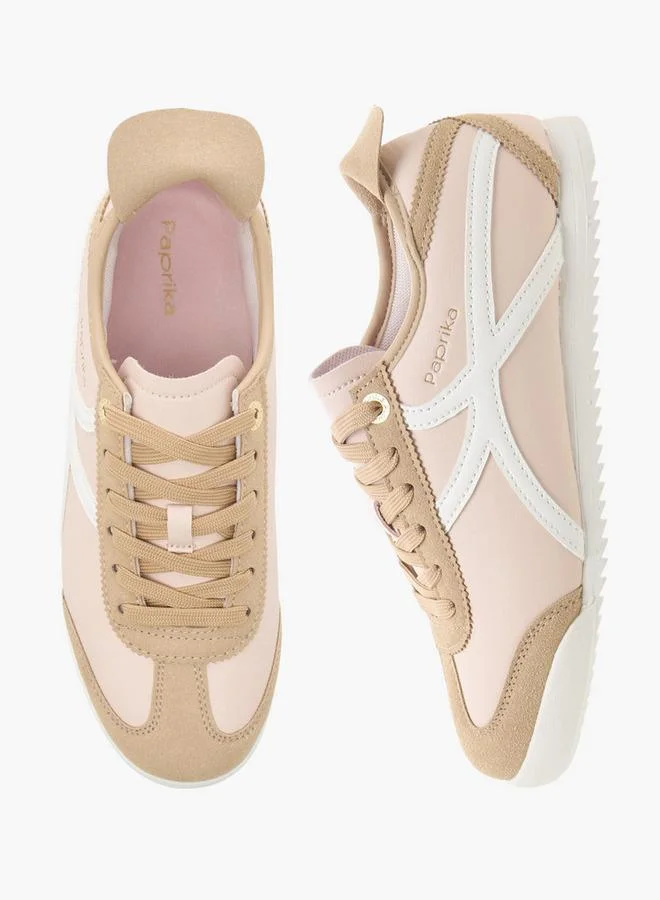 Paprika Women Lace-Up Ankle Sneakers