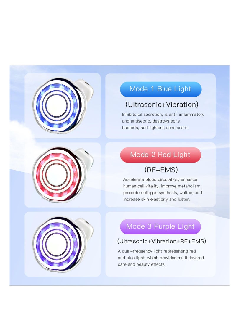 SOLARAE Cavitation Machine, 5 in 1 RF EMS for Body Sculpting with Vibration, Red/Blue/Purple Light, Waterproof Design, and 3 Modes for Skin Tightening Shape Body, Made with Durable and Waterproof Materials - Image 3