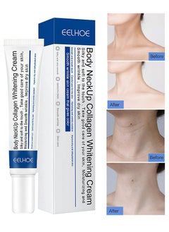 EELHOE Body Neckup Collagen Whitening Cream, Tightening And Lifting Loose Skin, Reduce Wrinkles, Skin Brightening, Reduce MelaninPrecipitation, Boosts CollagenProduction, Skin Tightening, 20G  - Image 1