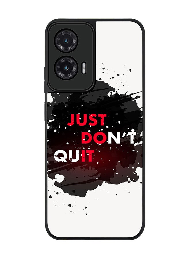 Stylizedd For Motorola Moto G35 Case,Slim fit Camera Protection, Shockproof Thin Phone cover  - Just don't quit