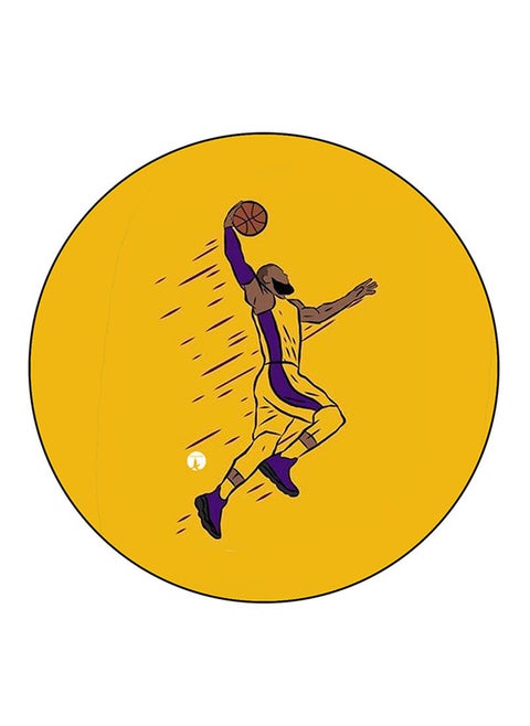 Basketball Player Printed Mouse Pad  Round  Multicolour