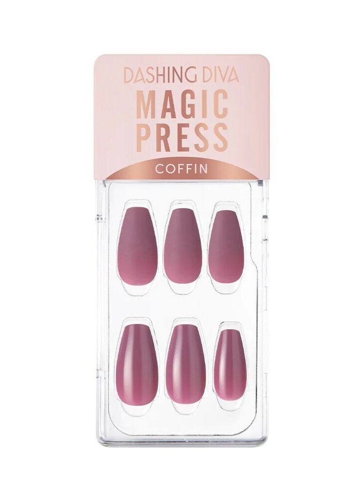 Dashing Diva Magic Press Purple Mauve | medium fresh shape - Image 1