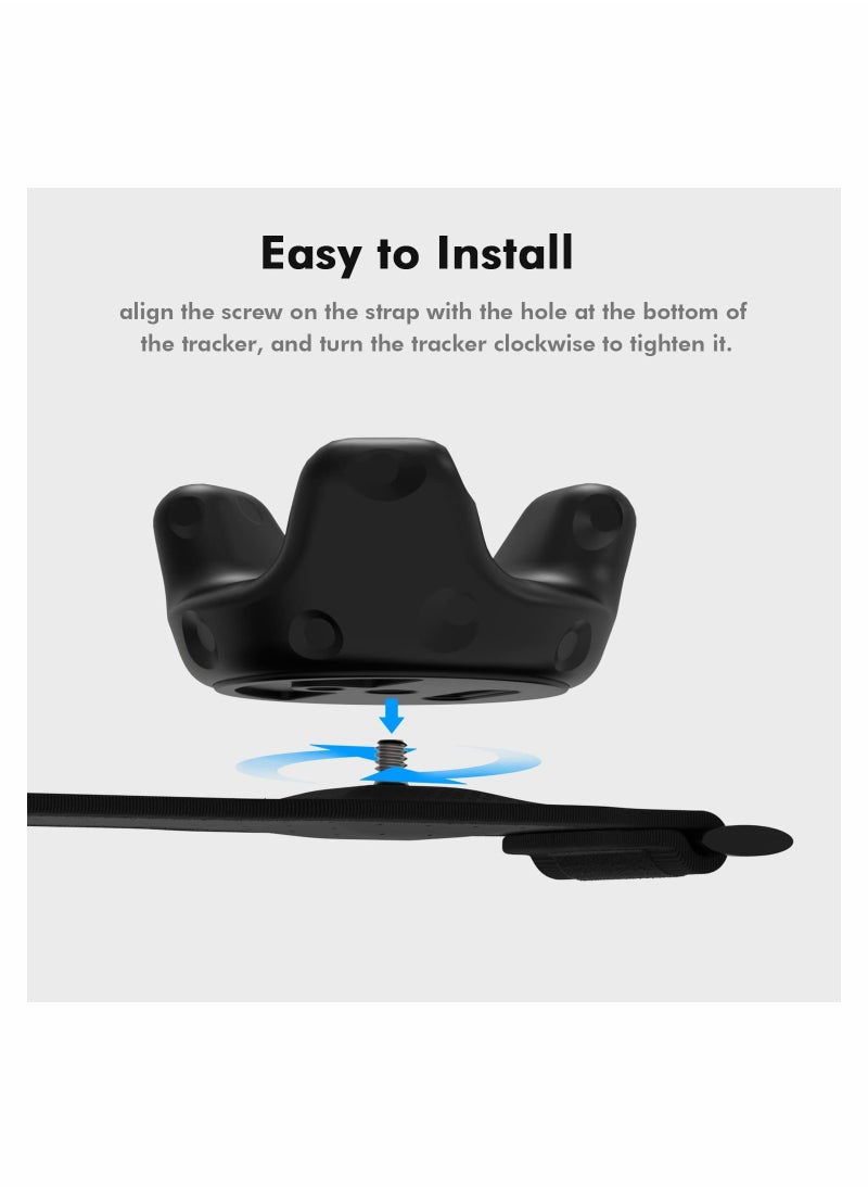 SYOSI Tracker Straps Accessories, Adjustable Full Body Tracking VR Hand/Foot Straps for HTC Vive Tracker (1 Tracker Belt + 2 Palm Straps+2 Foot Straps)  - Image 5