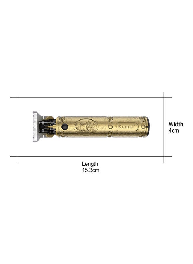 Kemei Electric Hair Trimmer Cordless Shaver Barber Trimer gold - Image 5
