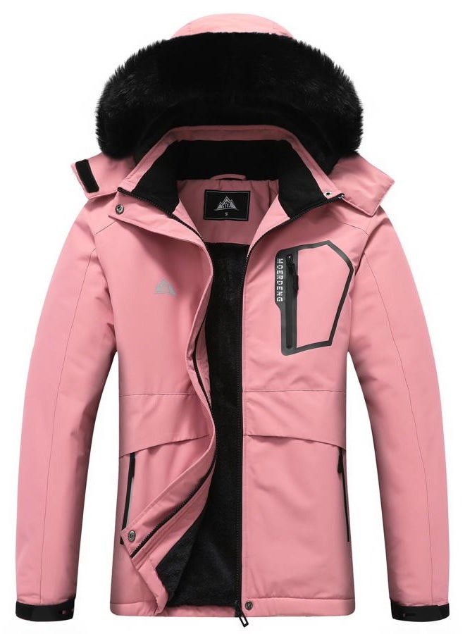 MOERDENG Women's Waterproof Snow Ski Jacket Warm Winter Coat Insulated Snowboarding Jacket Softshell Hiking Jacket - Image 1
