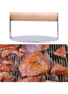Oasisgalore Burger Press Kit: Stainless Steel Burger Smasher, Spatula, 6 Inch Press, Meat Press, DIY Maker, Portable BBQ Grill  - Image 2