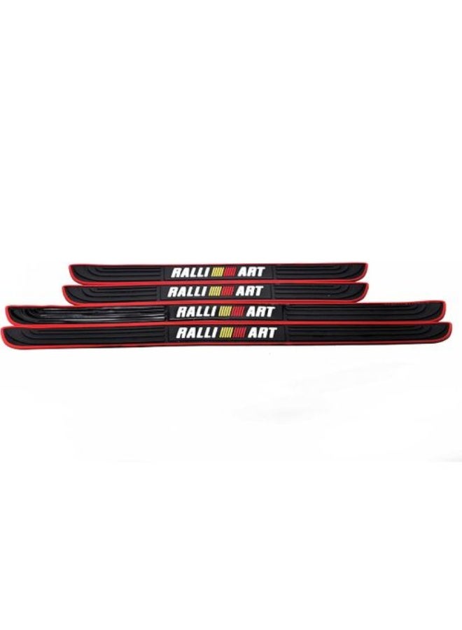 RALLIART Silicone Car Door Sill Protector Set