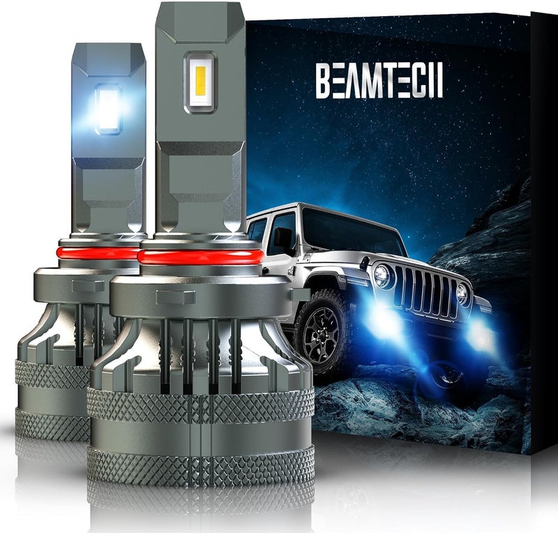 BEAMTECH 900-5 Bulbs, HB-3 G-XP Chips Canbus Ready Fog Light 600% Brighter, Pack of 2 - Image 1