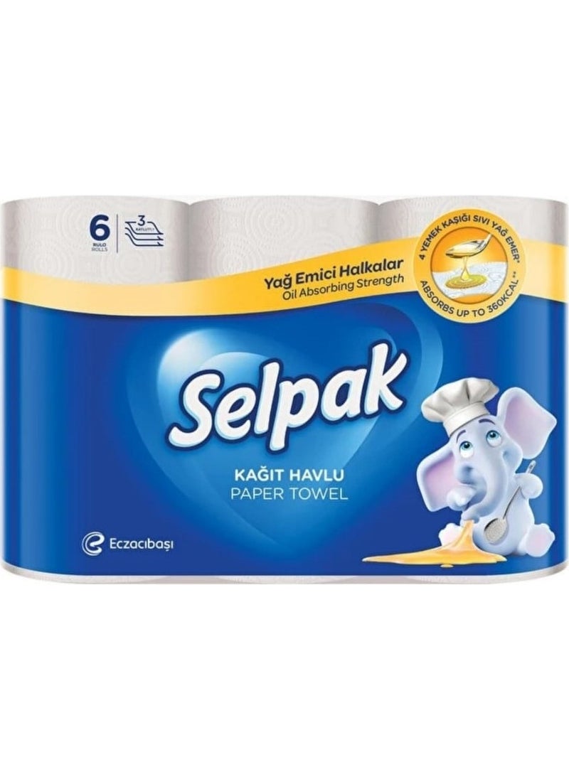 Selpak - Paper Towel Oil Absorber Set of 6 - Image 1
