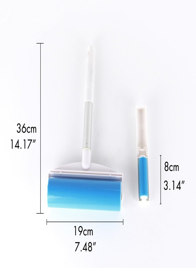 iLifeTech Reusable Sticky Picker Set Cleaner Lint Roller Pet Hair Remover Brush, Blue 8 inch Large Size + Pocket Size - Image 4