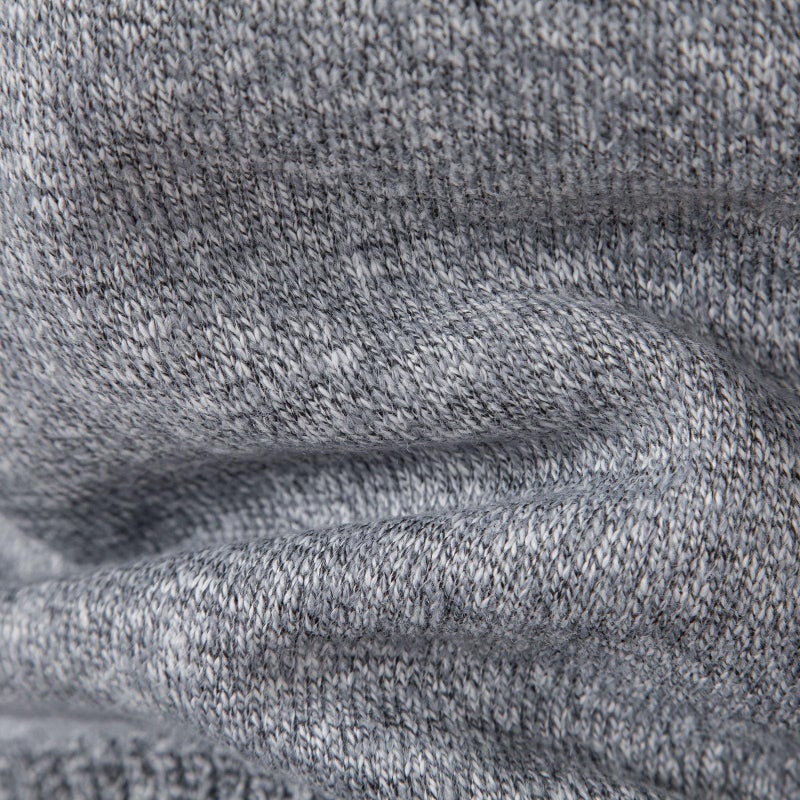 Mylldey Mens Sweater Cardigan Full Zip Knitted Long Sleeve Sweaters Men Workout Outfits(LightGray, L) - Image 5