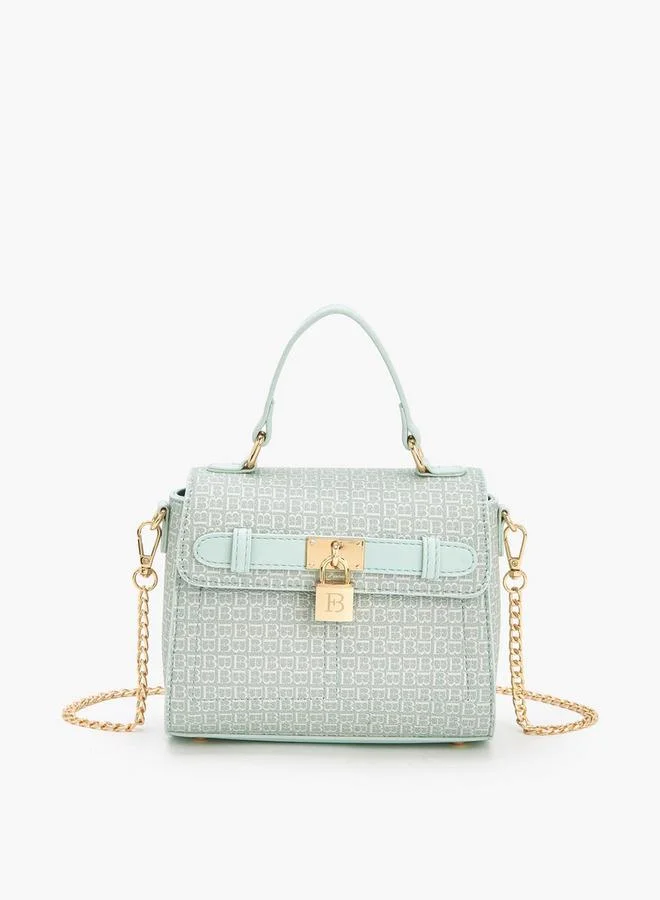 Flora Bella Monogram Print Crossbody Bag with Detachable Strap