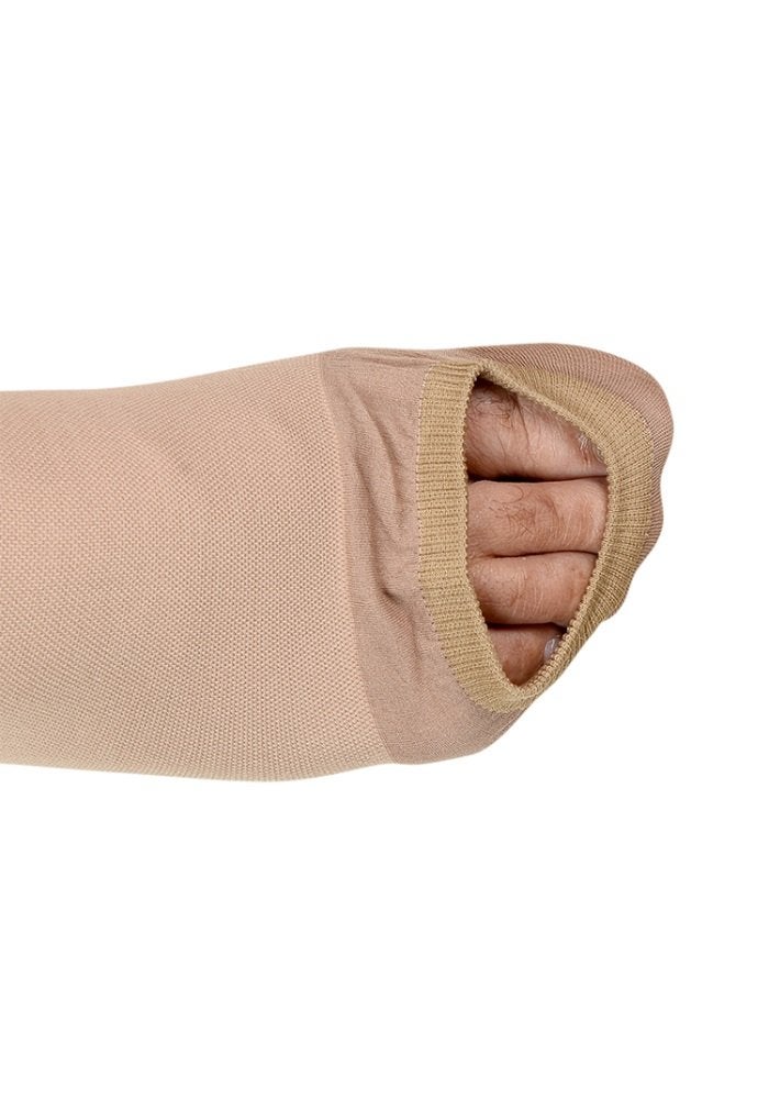 instead Ontex Cotton Anti Embolism Stockings Knee Length for DVT Prophylaxis (Beige, Small) - Image 2