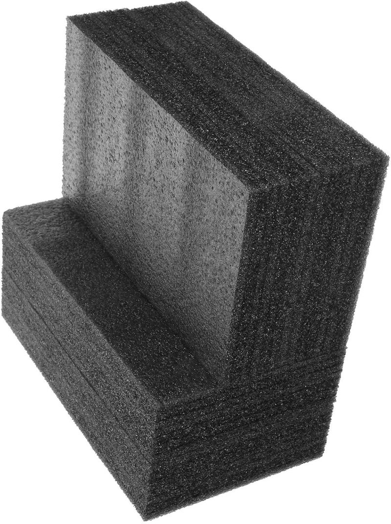 4 Pieces Black Pearl Foam Boards 25x15x5cm High-density Packing Inserts for Craft Cushioning and Protection - Image 1
