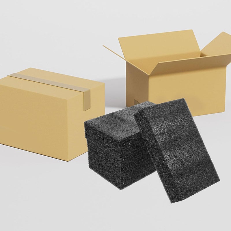 4 Pieces Black Pearl Foam Boards 25x15x5cm High-density Packing Inserts for Craft Cushioning and Protection - Image 5