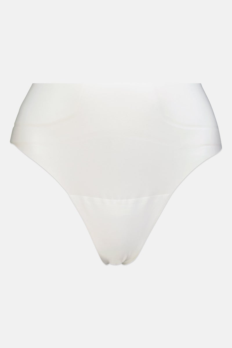 bebe Women 3 Pieces Solid Laser Cut String Panties, Multicolor - Image 3