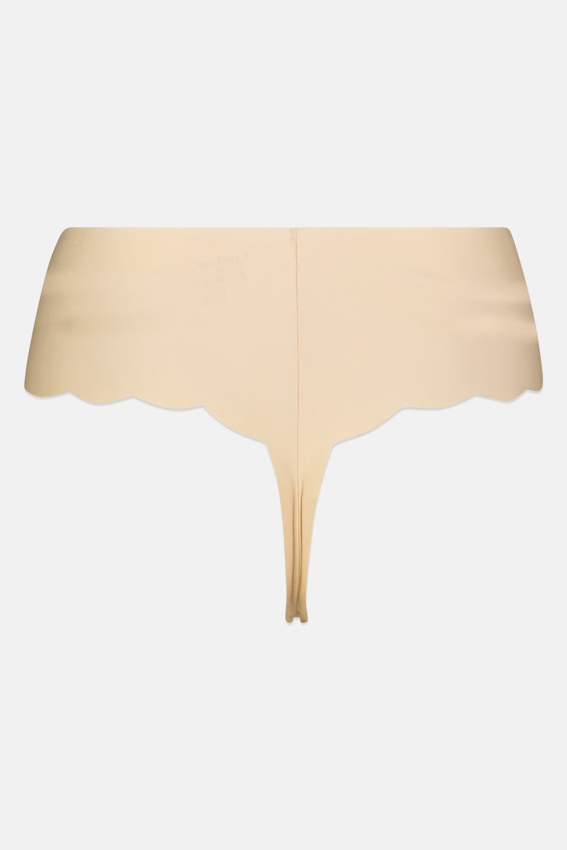 bebe Women 3 Pieces Solid Laser Cut String Panties, Multicolor - Image 5