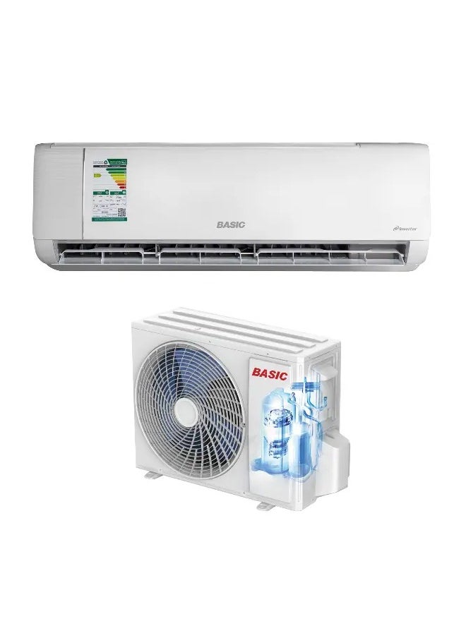BASIC - Split Air Conditioner 18000BTU – Inverter (1.5 Ton) – Cooling - BSACQ-FI18HC - Image 1