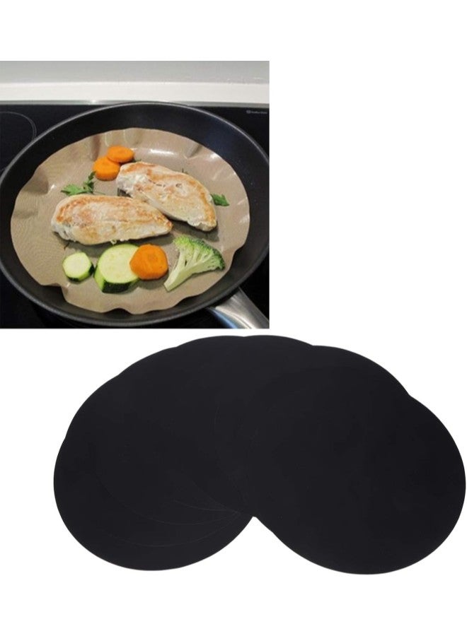 klarako 10pcs Non?Stick Mat Reuseable Pan Fry Barbecue Liner Sheet Cooking Oil Pad for Kitchen - Image 1