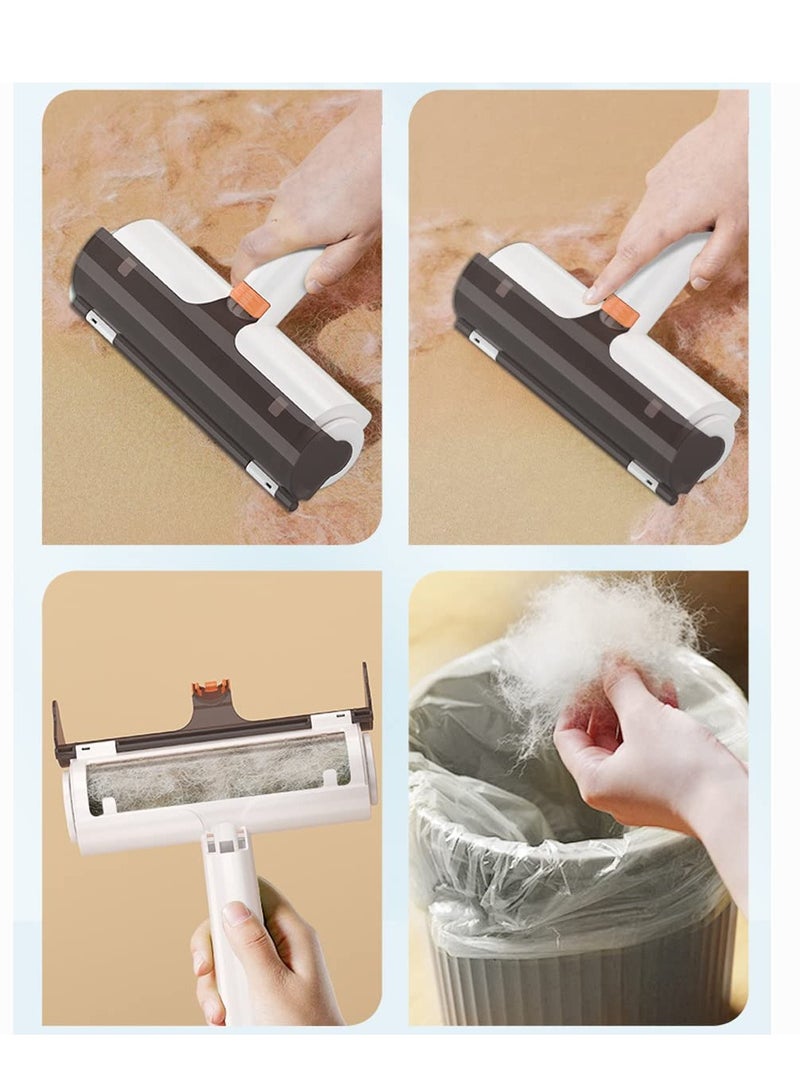 Zikra Pet Hair Remover Roller for Furniture, Dog & Cat Fur Remover with Self-Cleaning Base, Efficient Animal Hair Removal Tool, Perfect for Furniture, Carpet, Car Seat, Couch - Image 4