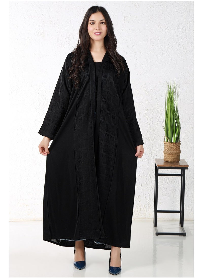 Black abaya with checkered fabric - pzsku/ZCCCA6ECC7DB5CA7C06A9Z/45/_/1707896653/1f012618-3115-41cc-85e2-d9c867cf2a54