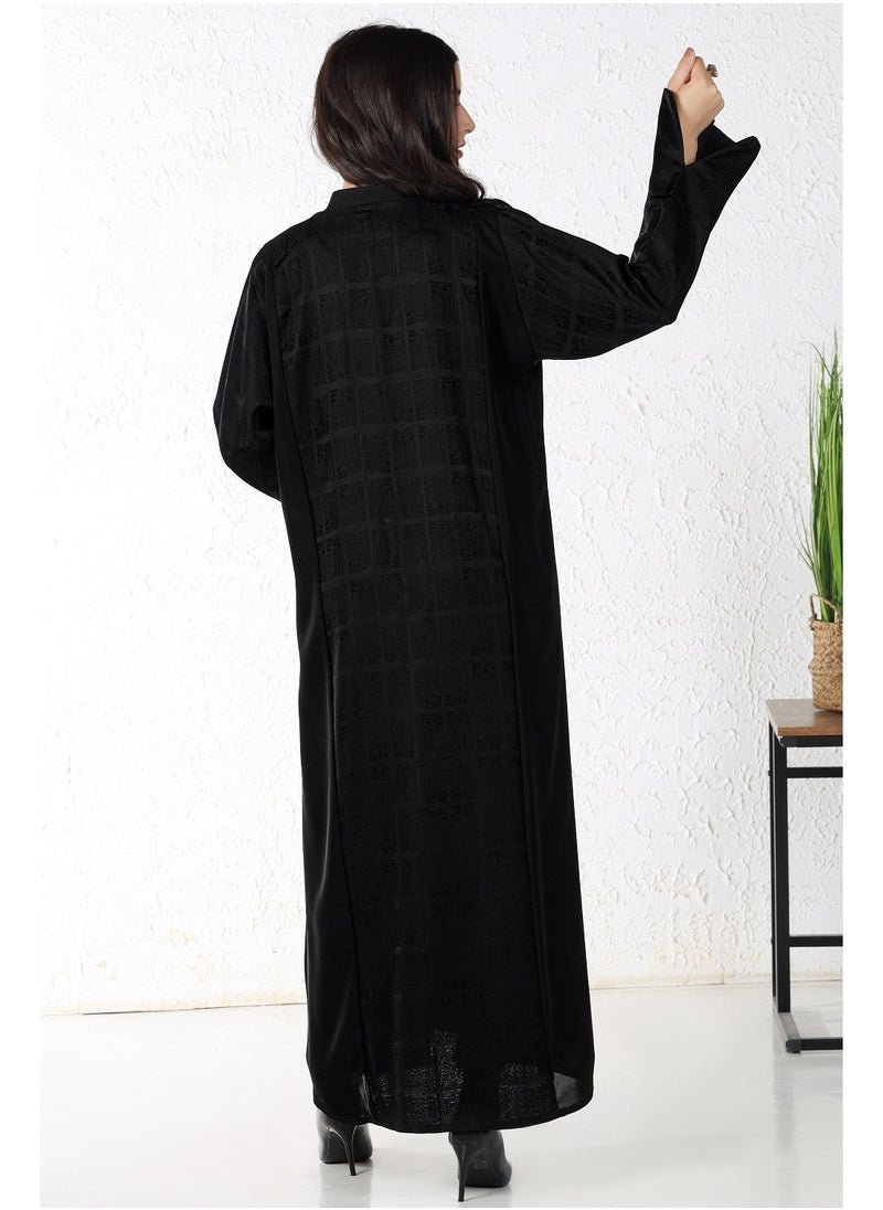 Black abaya with checkered fabric - pzsku/ZCCCA6ECC7DB5CA7C06A9Z/45/_/1707896653/2d15ba6a-ce1c-422e-ac79-58891b8b69cb