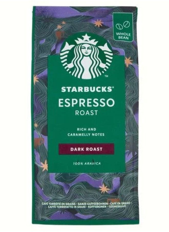 Starbucks - Espresso Dark Roast Coffee Whole Beans 200g - Image 1